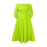 Fongt Women's Clothing 2025 Autumn New Temperament Elegant Fashion Banquet Dress Dress Dress African Dress