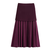 Fongt Women's New Button Knitted Vest Skirt 4192015 4192016