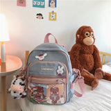 Korean Style Backpack Kawaii Travel Shoulder Bag for Tennage Girls Multi-purpose Casual Ladies Small School