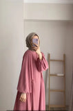Fongt And Autumn New Muslim Women's Clothing Pure Color Elegant Fashion Loose-Fitting Suit