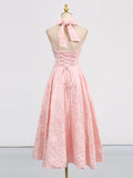 Fongt Temperament Dress Woman 2025 Summer New Sexy Style Dark Pattern High-Sensing Collar Wearing Long