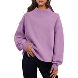 Fongt Fashion Casual Velvet Dress Women's Thick Half-High Collar Loose Women's Clothing In Autumn And Winter 2025