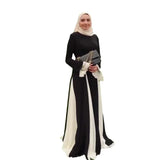 Fongt Autumn New Women's Fashion Hit Color To Receive The Waist Swing Dress