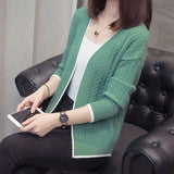 Knitted Cardigan Women 2022 Autumn Long Sleeve V Neck Women's Sweater Cardigan Female Open Stitch Pull Femme