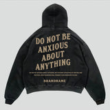 Unisex Hoodie Tops Street Hip Hop Letter Print Pullover Jacket 11291835-Outfit