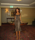 Fongt Spring And Summer New Flavy Lace Leopard Fish Bone Repair Small Fish Tail Sexy Bag Hip Dress LX0130