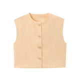 New Series Breasted Round-Neck Vest 2532178-Outfit