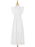 Fongt Sexy Hottie Style 2025 Spring New Design Sleeveless Perspective Lace Temperament Dress