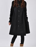 Fongt Autumn And Winter New Korean Version Of The Large Size Of Women's Clothing In The Long Loose Caravan Cape Coat