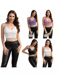 Station New Sequins Spliced Crystal Chain Spicy Girls Short Sling Navel Blouse-Outfit