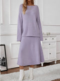 Fongt Elegant Knitted Suit Women's Shoulder Sweater Tops In Autumn And Winter 2025