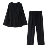 New Spring Style Kimono Coat 5427743 Trousers 5427431-Outfit
