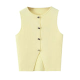 2024 New Street Style Simple And Slim Short Knitted Vest 5536027-Outfit