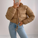 2023 Women's New Women's Warm Bubble Coat Bread Clothing Down Cotton Jacket-Outfit