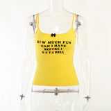 Spring 2024 New Fashion Babes Casual Blouse Knitted Sling Belt Short Umbilly Inside Vest Direct