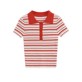 Fongt Spring New Round Neck Solid Color Loose Female Design Sense Niche Knitting Shirt 0858154
