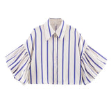 Fongt Women's Clothing Explosion Fashion Casual Loose Bubble Sleeve Shirt