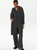Fongt 2025 New Hot Knitted Three-Piece Set Of Women's OL Style Sweater Cardigan + Pants