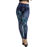 Denim Big Bowknot Over Stretch