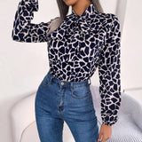 Fongt Wind Shooting 2025 Spring And Summer Temperament With Lantern Sleeve Chiffon Shirt Women's Clothing