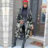 Spring Camouflage Camo Jacket Coat Women 2023 Cardigan Pockets Military Streetwear Casual Outerwear Chaqueta Mujer-Outfit