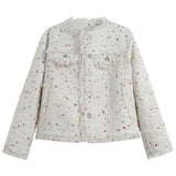 Fongt Wave Dot Small Fragrant Coat Trend Fashion Short-Term Jacket