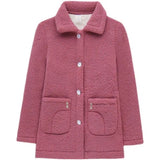 Fongt Jacket Women Fleece Warm Lamb Wool Coat 2023 New Solid Long-Sleeved Outerwear Middle-aged Female Basic Coat Oversize 5XL 1127-1-Outfit