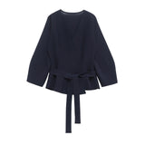 Fongt Homemade New Women's Classic Fashion With Belt And Shoulder Knitting 9598128
