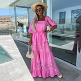 Fongt Sales Of New Lace Splicing Dress INS Casual Loose Belt With Dress Woman