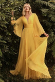 Fongt New Women's Wish Sexy Deep V Long-Sleeved Dress Dress