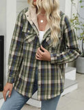 Fongt 2025 Women's Jacket Long Sleeve Hairy Hooded Jacket Jacket With Pocket
