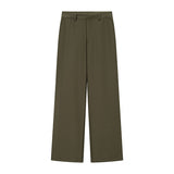 Fongt New V-Neck Asymmetric Vest Simple Jump Trouser Suit