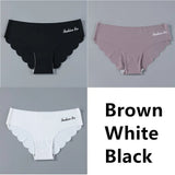 Seamless Underwear Silk Women's Plain Color Panties Lady Invisible Underpants Girls Briefs Smooth Panty Sexy