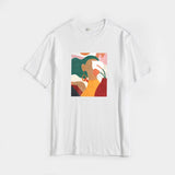 Aesthetic Printed T Shirts Women 2021 New Soft Vintage Loose Tees Abstract Graphic Cotton Tshirts Summer Casual