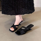 Fongt Women 2025 New Wearing Fashion High-End Silver Heels High Heels Summer With Skirt Cool Drag Temperament