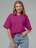 Fongt Spring Summer New Solid Color T-Shirt Women Hot Pure Cotton Short-Sleeved Top Loose