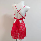 Fongt Pyjamas Bow Girl 2025 New Flirtating Black Lace Hollow Pure Breast Hanging Skirt