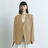 Fongt Suit Spring And Autumn New Cushion Shoulder Leisure Fashion Temperament Slim Thin Professional Gray Small Suit Jacket