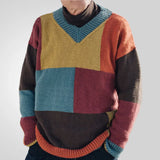 Fongt And Winter Men's Fashion Young Men's Knit Shirt V-Neck Long-Sleeved Sweater