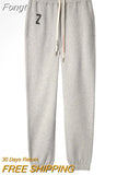 Letter Cotton Pants Women 2023 Spring Autumn Drawstring Sprot Pants Trousers Casual Classic Streetwear Sweatpants