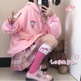 Fongt Soft Sister Student Cartoon Meal Jk Coat Zipper Koloumi Cotton Hoodie Jade Cinnamon Dog Print