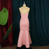 Fongt Birthday Party Dress Lotus Side Occasion Dance Show Back Sexy Sling Club Dress Long Dress