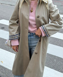 Fongt Temperament POLO Sweater Women Autumn And Winter Kaqi Single Buckle New Coat