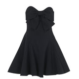 Fongt Autumn 2024 New Temperament Sexy Body-Body Butterfly Brae Short Dress