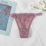 For Double-Drilled Sexy Thong Women Silk Silk Smooth And Breathable Lace T Trousers Women's