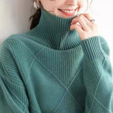 Fongt And Winter Sweater Women's High-Necked Hooded Ragged Sweater With A Solid Color Loose Lazy Bottom Shirt
