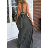 Cross-Back Sexy Tie Dress Long Dress Dress-Outfit