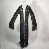 Fongt Smos Women's Top Hot Tassel Long Women's Cardigan