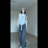 Fongt Fake Two T-Shirt Girls Summer Tsets Hot Girls Pure Blouse Trousers Fashion Set