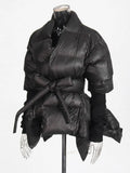 Fongt Feel Waist Tie Thick Cotton Suit 2025 Winter New Fashion Long High-End Style Women